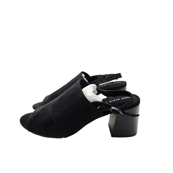 Anne Klein Women's Black Riah Block Heel Sandal - 10 - Picture 2 of 6